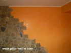 Pietre e stucco antico arancione - foto 2 - Muratore Imbianchino Roma 